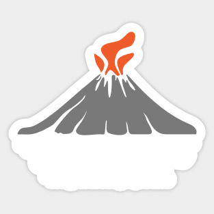 The Floor is Lava Funny History Teacher Pompeii Sticker